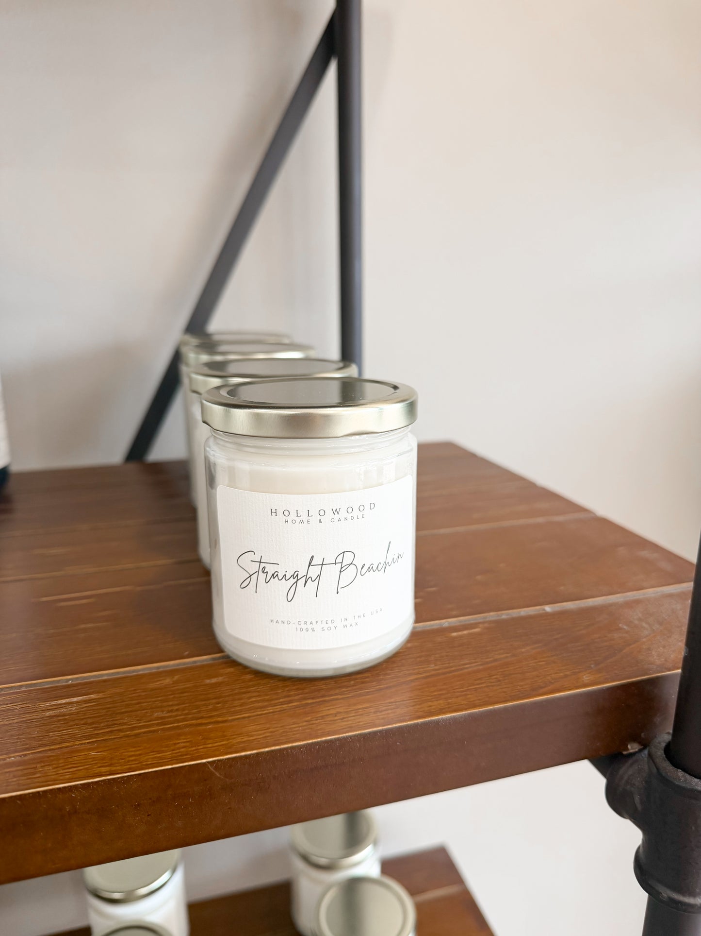 8 OZ Candle Straight Beachin