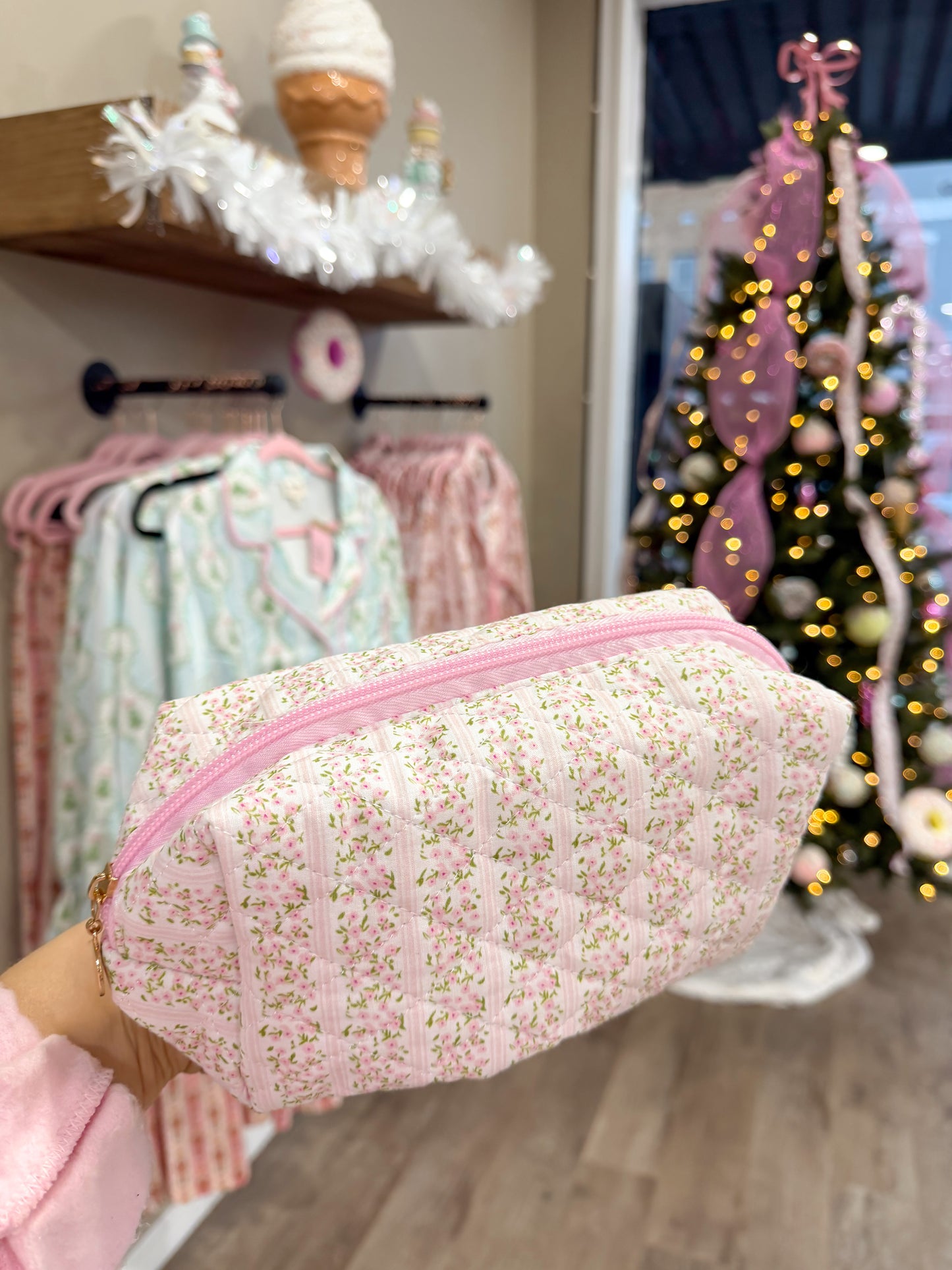 Pink Floral Bag