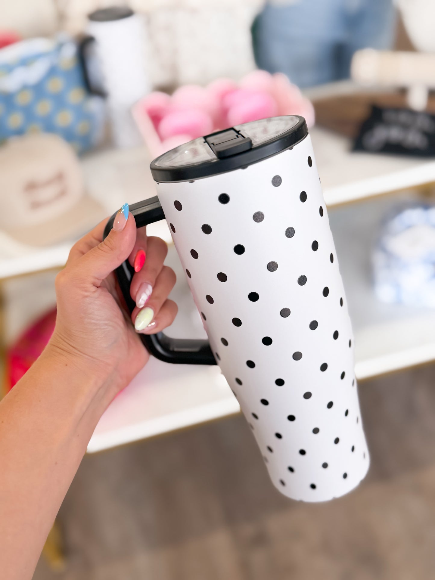 Polka Dot Tumbler