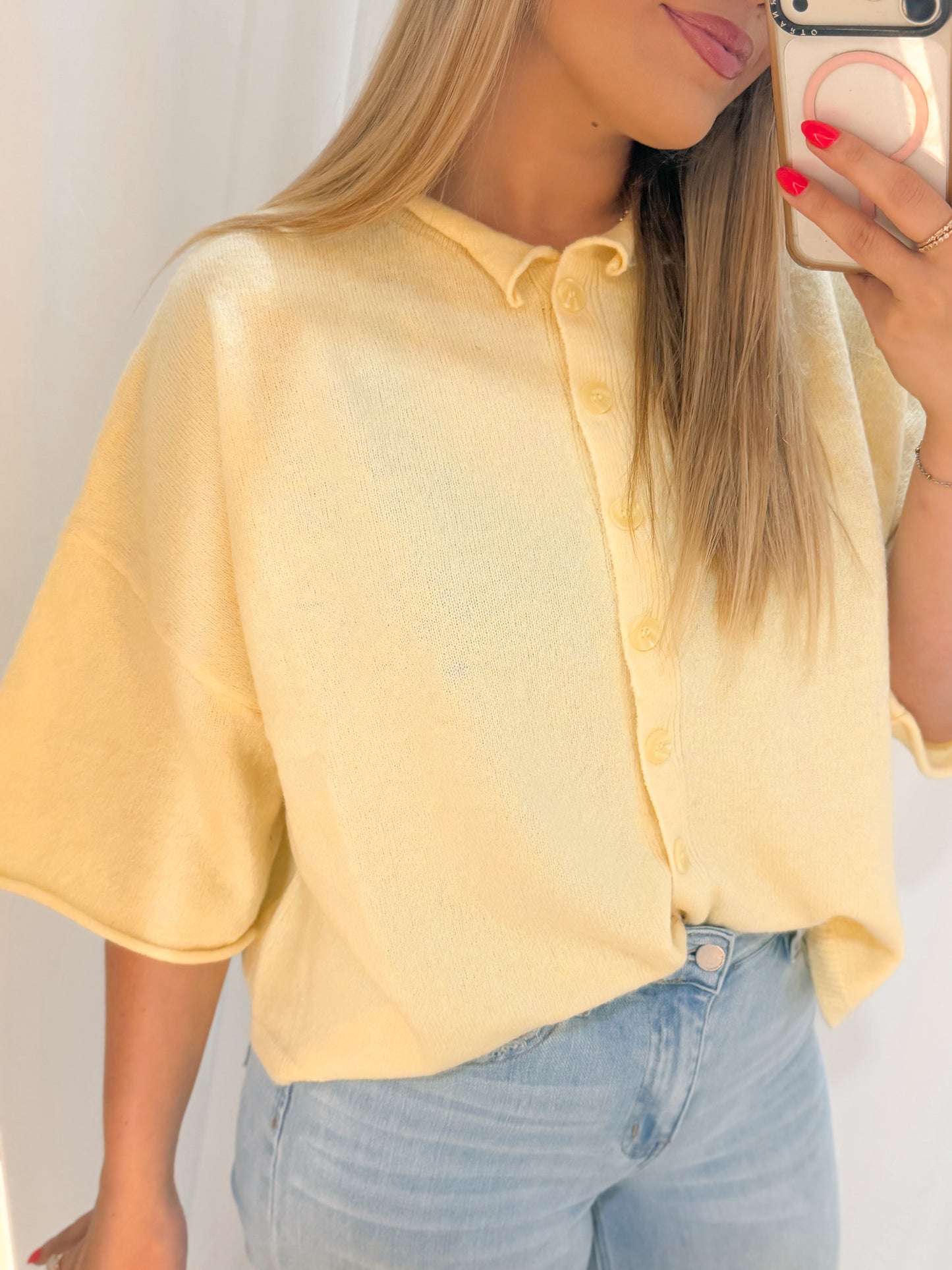 Butter Yellow Button Down