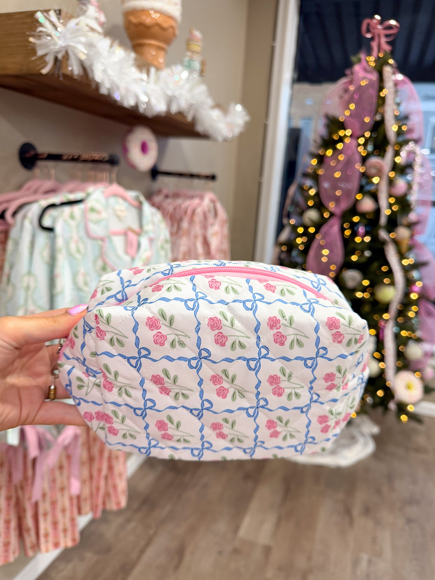 Blue Floral Bag