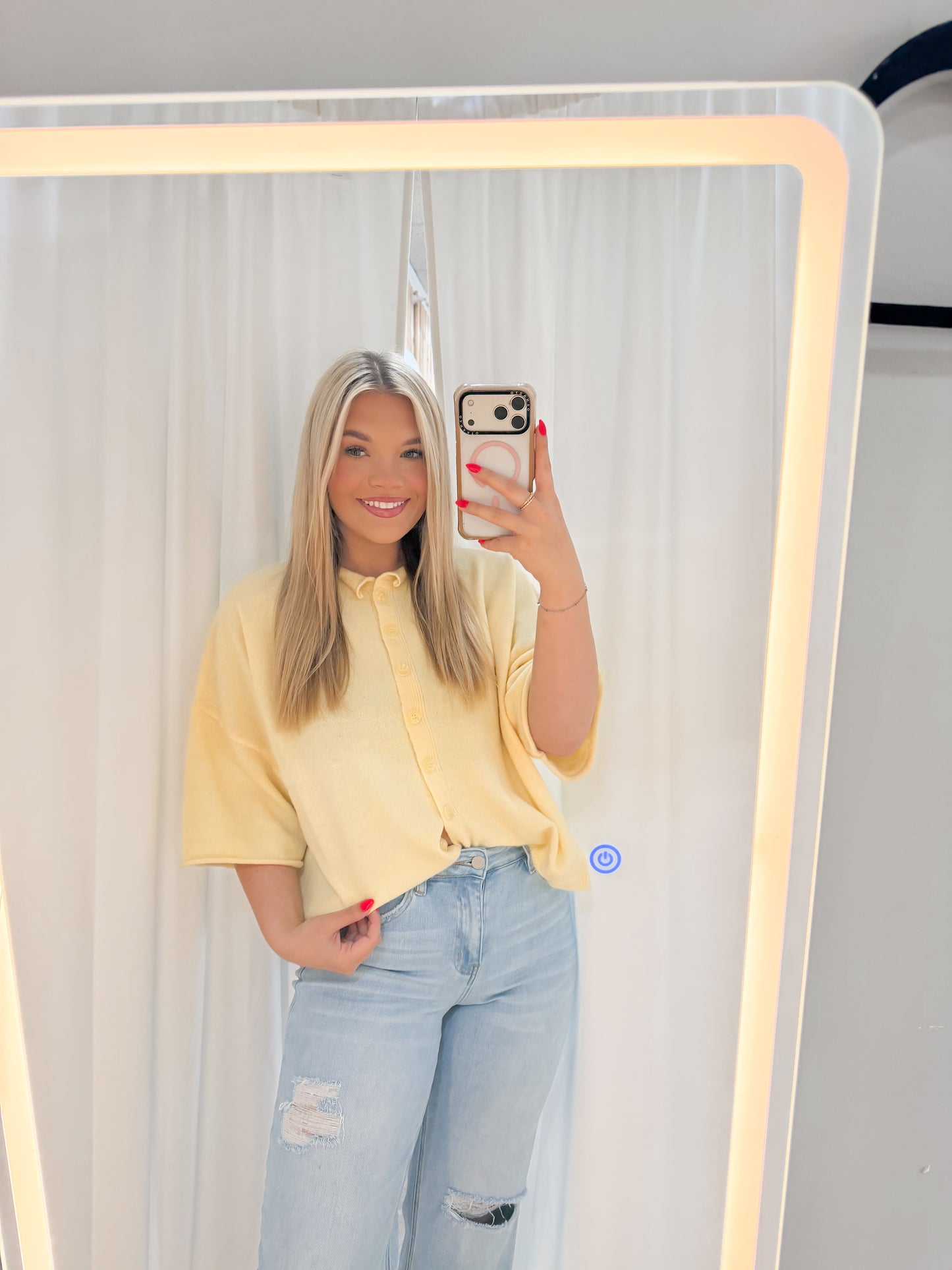 Butter Yellow Button Down
