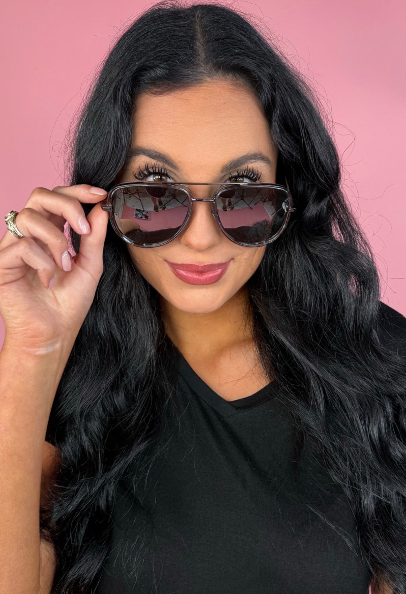 Give Me Sun Aviator Sunnies (silver)