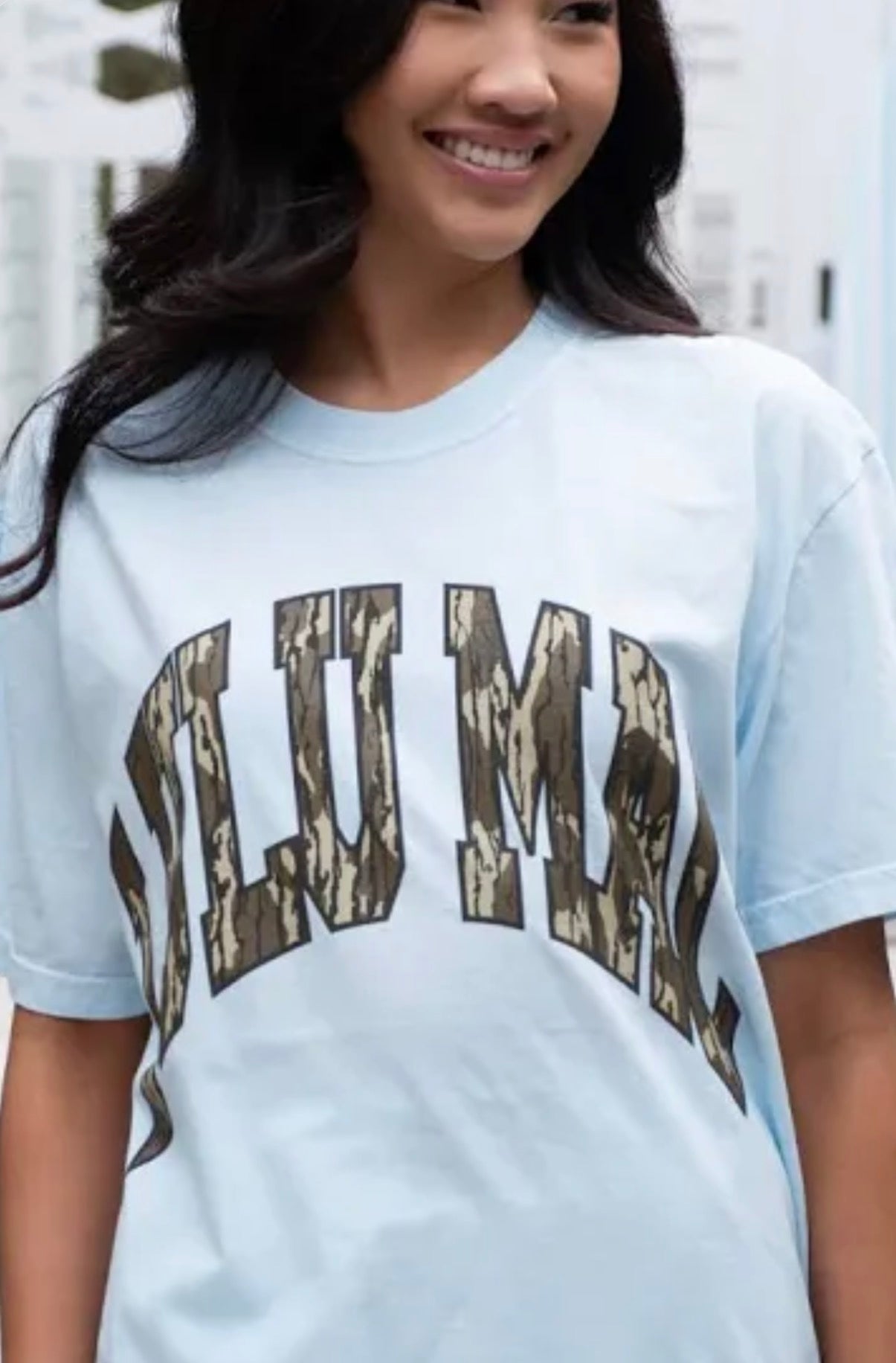 Blue Lulu Mac Camo Tee